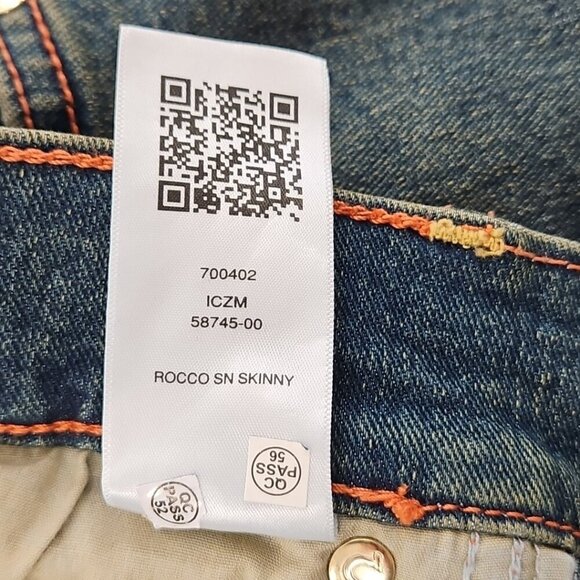 True Religion Rocco Jeans Men's 36x32 NWT Relaxed Wide Leg Acid Wash NEW - Picture 16 of 16